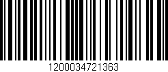 Código de barras (EAN, GTIN, SKU, ISBN): '1200034721363'