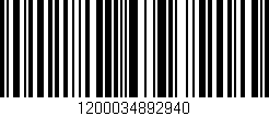 Código de barras (EAN, GTIN, SKU, ISBN): '1200034892940'