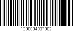 Código de barras (EAN, GTIN, SKU, ISBN): '1200034907002'