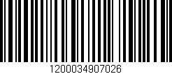 Código de barras (EAN, GTIN, SKU, ISBN): '1200034907026'