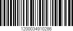 Código de barras (EAN, GTIN, SKU, ISBN): '1200034910286'