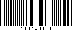 Código de barras (EAN, GTIN, SKU, ISBN): '1200034910309'