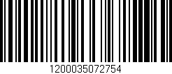 Código de barras (EAN, GTIN, SKU, ISBN): '1200035072754'