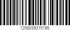 Código de barras (EAN, GTIN, SKU, ISBN): '1200039315185'