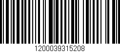 Código de barras (EAN, GTIN, SKU, ISBN): '1200039315208'