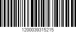 Código de barras (EAN, GTIN, SKU, ISBN): '1200039315215'