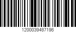 Código de barras (EAN, GTIN, SKU, ISBN): '1200039487196'
