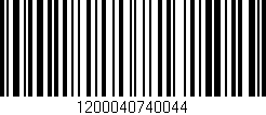 Código de barras (EAN, GTIN, SKU, ISBN): '1200040740044'