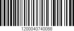 Código de barras (EAN, GTIN, SKU, ISBN): '1200040740068'
