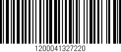 Código de barras (EAN, GTIN, SKU, ISBN): '1200041327220'