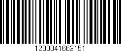 Código de barras (EAN, GTIN, SKU, ISBN): '1200041663151'