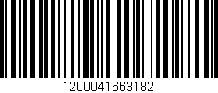 Código de barras (EAN, GTIN, SKU, ISBN): '1200041663182'
