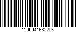 Código de barras (EAN, GTIN, SKU, ISBN): '1200041663205'