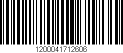 Código de barras (EAN, GTIN, SKU, ISBN): '1200041712606'
