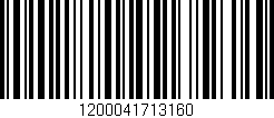 Código de barras (EAN, GTIN, SKU, ISBN): '1200041713160'