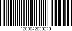 Código de barras (EAN, GTIN, SKU, ISBN): '1200042030273'