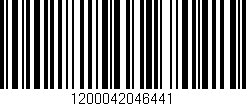 Código de barras (EAN, GTIN, SKU, ISBN): '1200042046441'