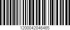 Código de barras (EAN, GTIN, SKU, ISBN): '1200042046465'