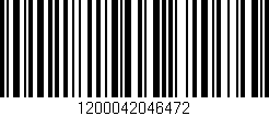 Código de barras (EAN, GTIN, SKU, ISBN): '1200042046472'