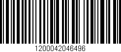 Código de barras (EAN, GTIN, SKU, ISBN): '1200042046496'