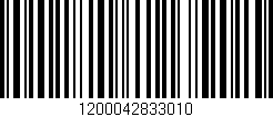 Código de barras (EAN, GTIN, SKU, ISBN): '1200042833010'