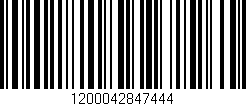 Código de barras (EAN, GTIN, SKU, ISBN): '1200042847444'