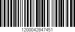 Código de barras (EAN, GTIN, SKU, ISBN): '1200042847451'