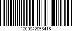 Código de barras (EAN, GTIN, SKU, ISBN): '1200042856415'