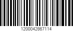 Código de barras (EAN, GTIN, SKU, ISBN): '1200042867114'