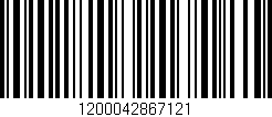Código de barras (EAN, GTIN, SKU, ISBN): '1200042867121'