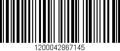 Código de barras (EAN, GTIN, SKU, ISBN): '1200042867145'