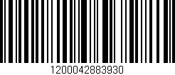Código de barras (EAN, GTIN, SKU, ISBN): '1200042883930'