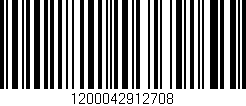Código de barras (EAN, GTIN, SKU, ISBN): '1200042912708'