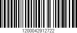 Código de barras (EAN, GTIN, SKU, ISBN): '1200042912722'