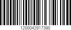 Código de barras (EAN, GTIN, SKU, ISBN): '1200042917390'