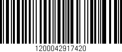 Código de barras (EAN, GTIN, SKU, ISBN): '1200042917420'
