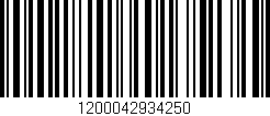 Código de barras (EAN, GTIN, SKU, ISBN): '1200042934250'