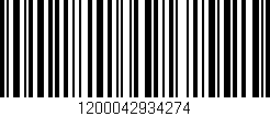Código de barras (EAN, GTIN, SKU, ISBN): '1200042934274'