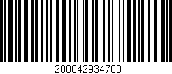 Código de barras (EAN, GTIN, SKU, ISBN): '1200042934700'