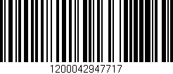 Código de barras (EAN, GTIN, SKU, ISBN): '1200042947717'