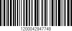 Código de barras (EAN, GTIN, SKU, ISBN): '1200042947748'