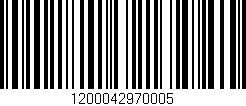 Código de barras (EAN, GTIN, SKU, ISBN): '1200042970005'