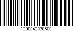 Código de barras (EAN, GTIN, SKU, ISBN): '1200042970500'