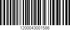 Código de barras (EAN, GTIN, SKU, ISBN): '1200043001586'