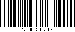 Código de barras (EAN, GTIN, SKU, ISBN): '1200043037004'