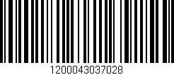 Código de barras (EAN, GTIN, SKU, ISBN): '1200043037028'