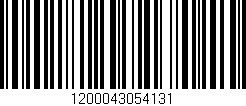 Código de barras (EAN, GTIN, SKU, ISBN): '1200043054131'