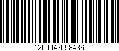 Código de barras (EAN, GTIN, SKU, ISBN): '1200043058436'