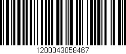 Código de barras (EAN, GTIN, SKU, ISBN): '1200043058467'