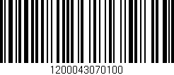 Código de barras (EAN, GTIN, SKU, ISBN): '1200043070100'